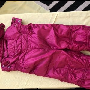 Pink Baby Gap Snow pants. EUC. Size 2T
